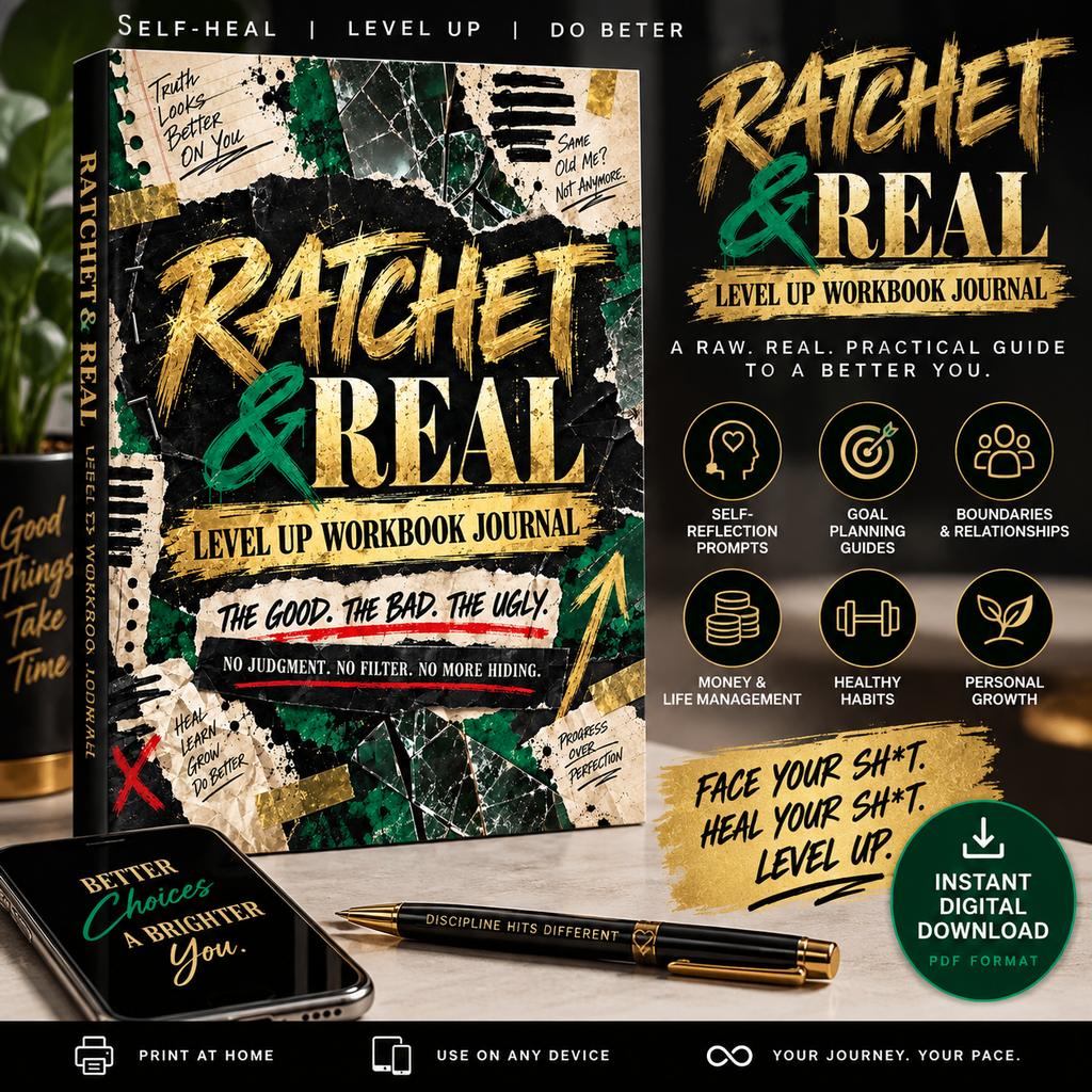 Ratchet & Real  level up workbook journal